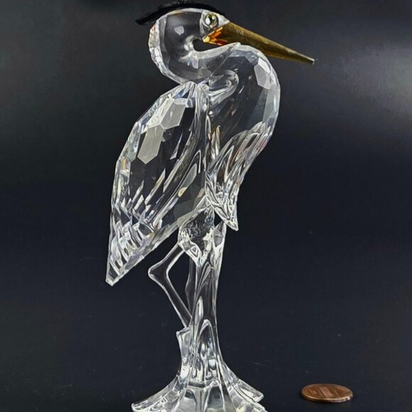 Vintage – Silver Heron – No Box – Feathered Beauties by Swarovski